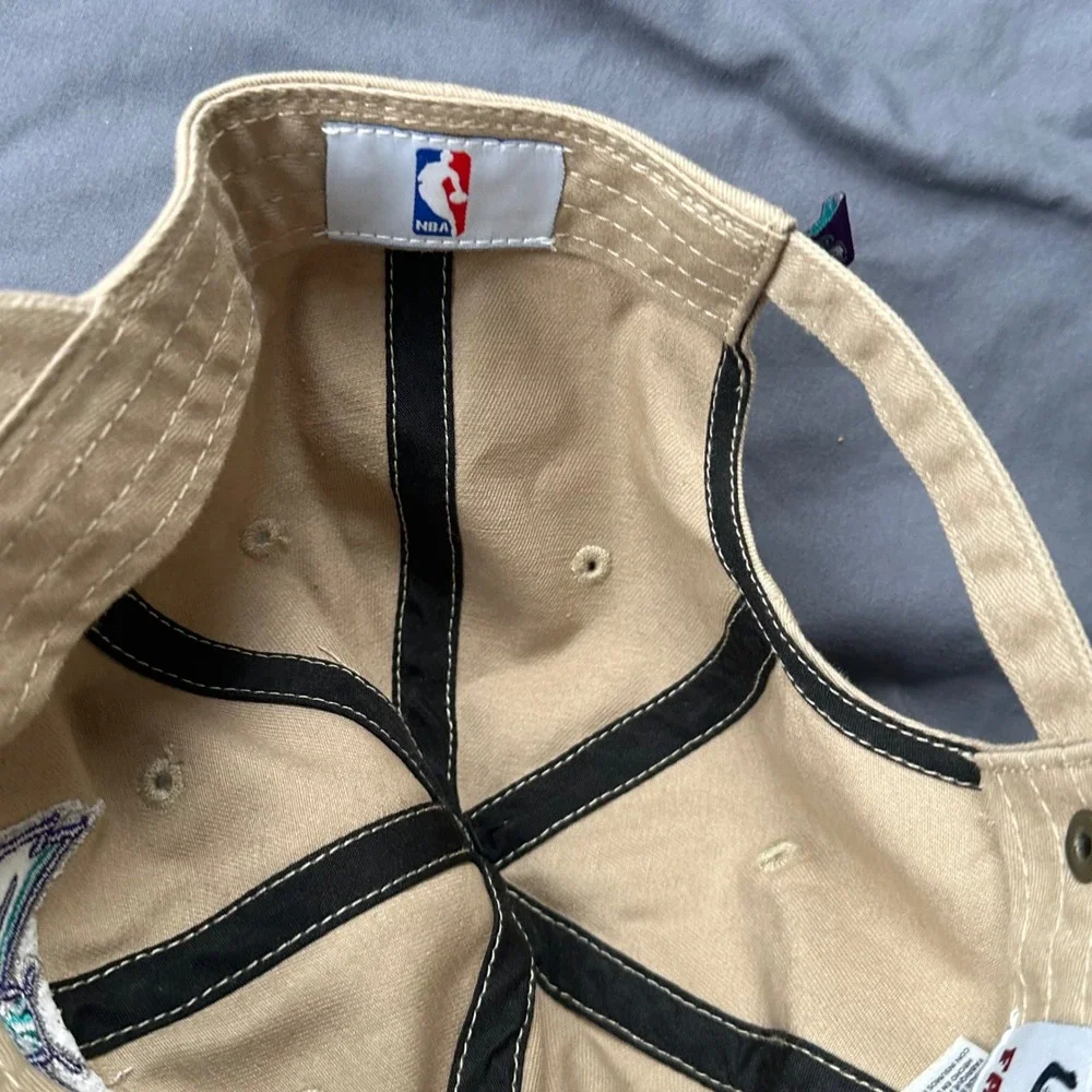 NBA Charlotte Hornets Fan Favorite Khaki Tan Adjustable Dad Hat OSFA NEW